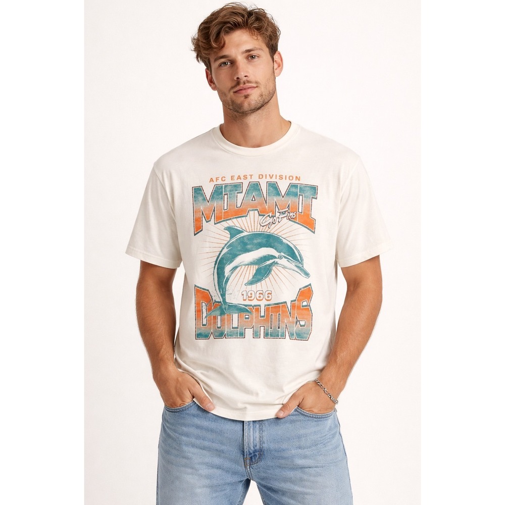 NWT Miami Dolphins T-shirt Old Navy Medium Football NFL Boho Y2K